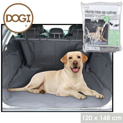 Dogi - Protection de coffre de voiture pour chien - Noir