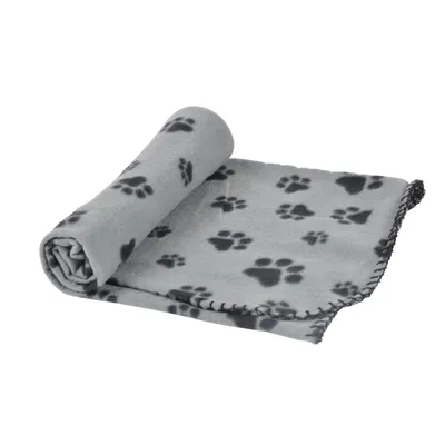 Love Story - Plaid polaire imprimé pattes de chien Love Story - Plaid polaire imprimé pattes de chien