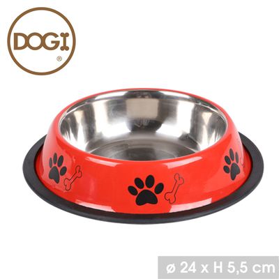 Dogi - Gamelle pour chien antidérapante en acier