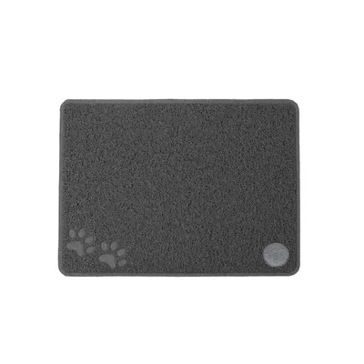 Tapis de litière antidérapant et anti-poussière MAYA - Gris foncé