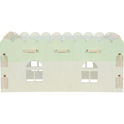 Grande extension Maison bois cosy 25 x 44 x 20 cm lapin, cochon d'inde et o