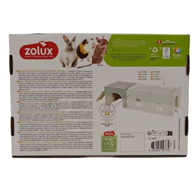 Maison bois cosy 25 x 44 x 20 cm lapin nain, cochon d'inde et octodon Maison bois cosy 25 x 44 x 20 cm lapin nain, cochon d'inde et octodon