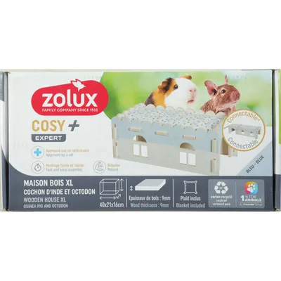 Grande extension Maison bois cosy 40 x 21 x 16 cm cochon d'inde et octodon. Grande extension Maison bois cosy 40 x 21 x 16 cm cochon d'inde et octodon.