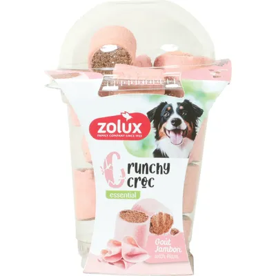 Friandises Crunchy Croc Jambon XL 240 g pour grand chien