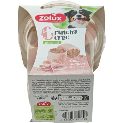Friandises Crunchy Croc Jambon XL 240 g pour grand chien