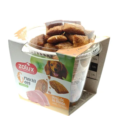 Friandises Crunchy Dog Dinde 75 g pour chien