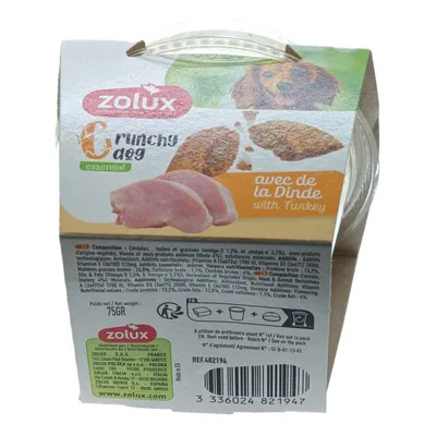 Friandises Crunchy Dog Dinde 75 g pour chien