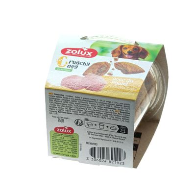 Friandises Crunchy Dog Poulet 75 g pour chien