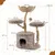 Giantex Arbre a Chat Design Naturel en Bois Poirier Massif Giantex Arbre a Chat Design Naturel en Bois Poirier Massif