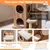 Giantex Arbre a Chat en Bois Massif,XXL avec 1 Condo de 2 Étagère Giantex Arbre a Chat en Bois Massif,XXL avec 1 Condo de 2 Étagère