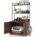 Giantex 2-In-1 Katzentoilettenschrank Mit Ablagen Und Seitlichem Eingang