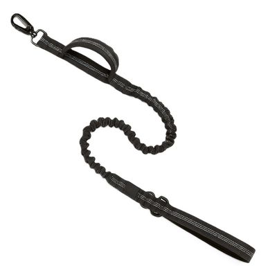 Must&Co - Laisse élastique Anti-Traction pour chien Noire