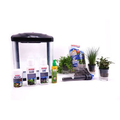 AquaOne Nano Aquarium, 7L, avec décoration, système de filtration complet