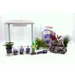 AquaOne Nano Aquarium avec décoration, système de filtration complet