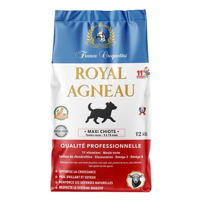 France Croquettes - Croquettes Chiot - Royal Agneau Maxi 12kg