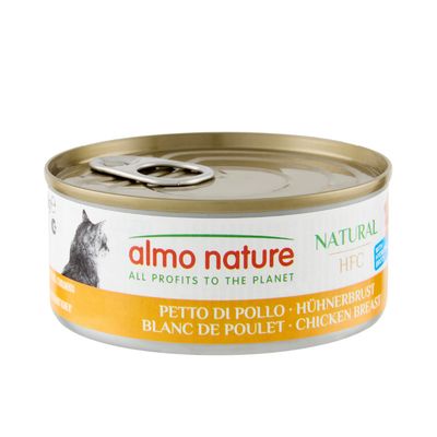 Almo Nature - Patées HFC Naturel au Blanc de Poulet pour Chat 70g