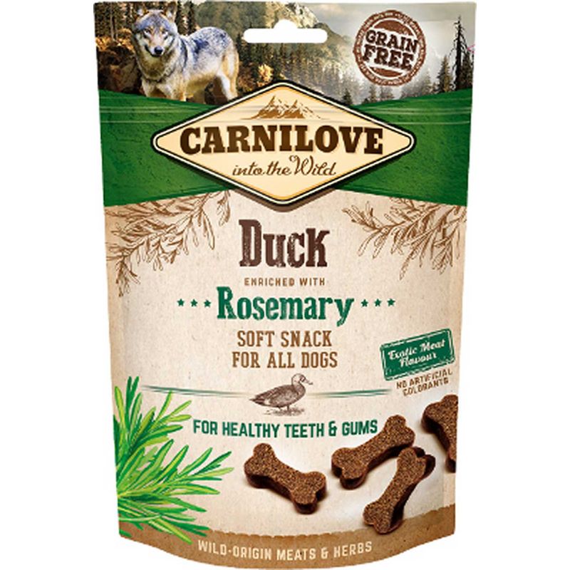 Carnilove - Friandises Semi-Humide Sans Céréales Canard & Romarin Chien