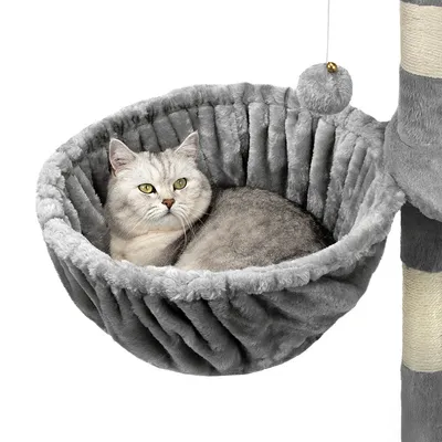 lionto hamac en peluche douce pour arbre à chat avec cadre métallique lionto hamac en peluche douce pour arbre à chat avec cadre métallique