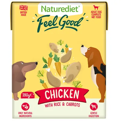 Nourriture humide pour chiens Naturediet Feel Good Poulet 18 x 390g Nourriture humide pour chiens Naturediet Feel Good Poulet 18 x 390g