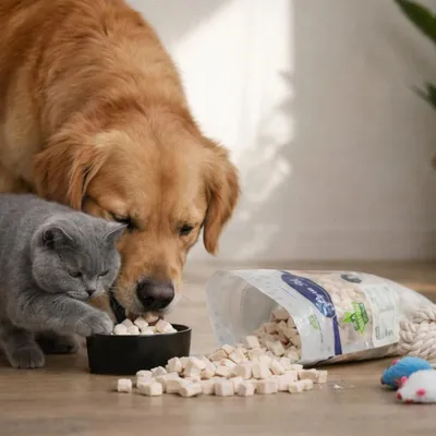 Lyra Pet® Dés de poitrine de poulet lyophilisés