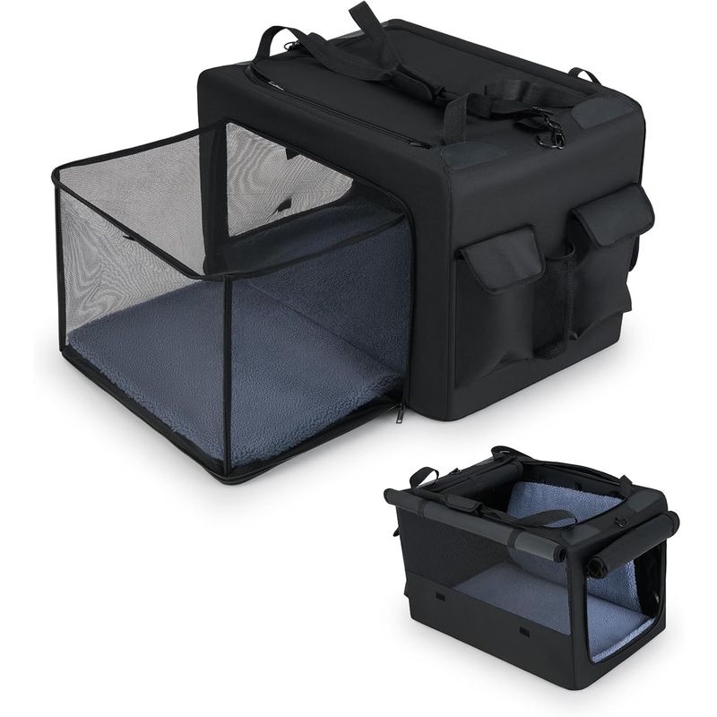 Giantex Transportbox Für Hunde Und Katzen,Ausziehbar Mit Belüftungsfenstern