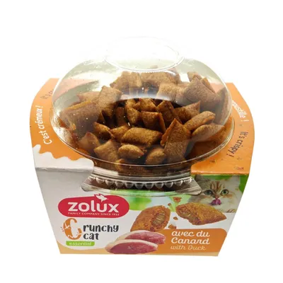 Friandise Crunchy Cat Canard 80 gr pour chat