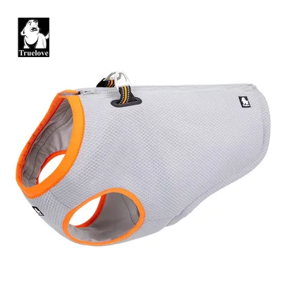 Truelove Manteau Rafraichissant SUN Gris et Orange