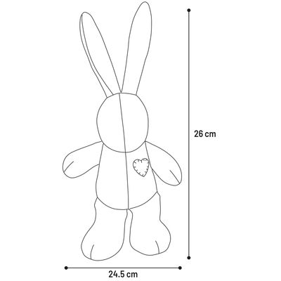 Jeu en peluche Lapin avec un coeur