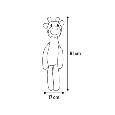 Jeu sonore pour chien Garfa la Girafe en peluche