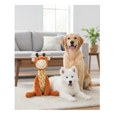 Jeu sonore pour chien Garfa la Girafe en peluche