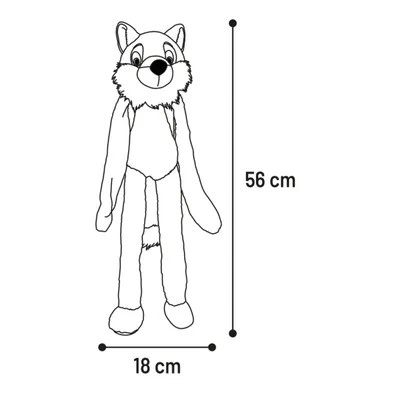 Peluche Renard grand yeux pour chien