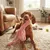 Peluche Flamant rose grand yeux pour chien Peluche Flamant rose grand yeux pour chien