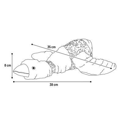 Jeu sonore pour chien Rosette le canard en peluche