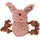 Lapin en peluche pour chien avec cordes et couineur