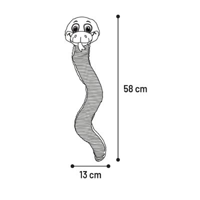 Peluche Serpent grand yeux pour chien