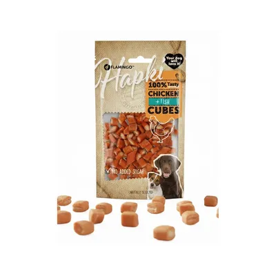 Friandises Hapki Morceaux au Poulet et au Poisson  85 g pour Chien