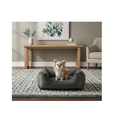 Coussin panier côtelé Rectangle