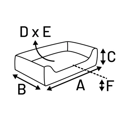 Coussin panier côtelé Rectangle Coussin panier côtelé Rectangle