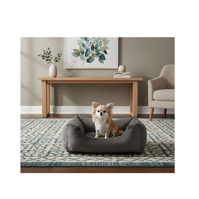 Coussin panier côtelé Rectangle