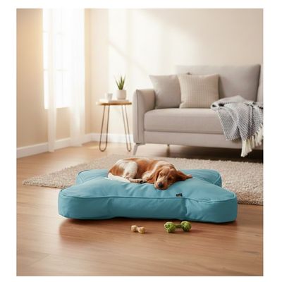 Coussin déhoussable pour chien en forme d'os
