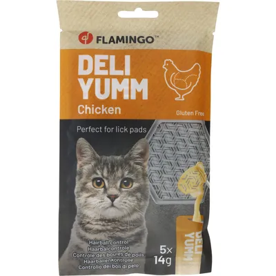 Friandise Deli Yumm Pâté Contrôle des Boules de Poils au poulet 5 x 14 g (7