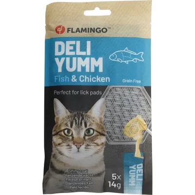 Friandise Deli Yumm Pâté Peau et Pelage Brillant 5 x 14 g (70 g) pour Chat