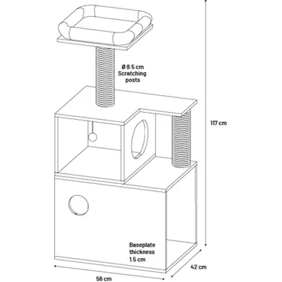 Arbre a griffer pour chat Miribel