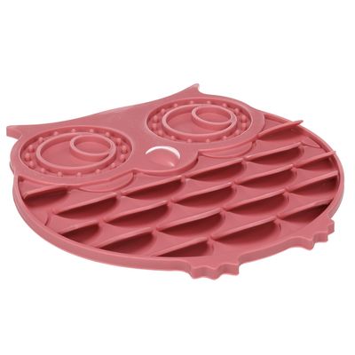 Tapis à lécher pour chien et chat Chouette