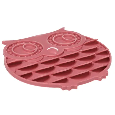 Tapis à lécher pour chien et chat Chouette