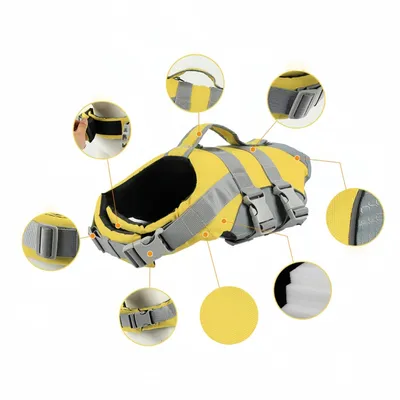 Zoomtopia Gilet de sauvetage pour chien jaune