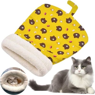 Zoomtopia Sac de Couchage Doudou pour Chat Jaune