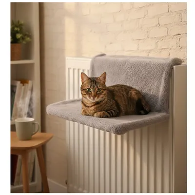 Hamac de radiateur pour chat Chill en peluche