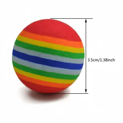 Zoomtopia - Lot de 10 Balles en Mousse Souple pour Chat 3.5CM