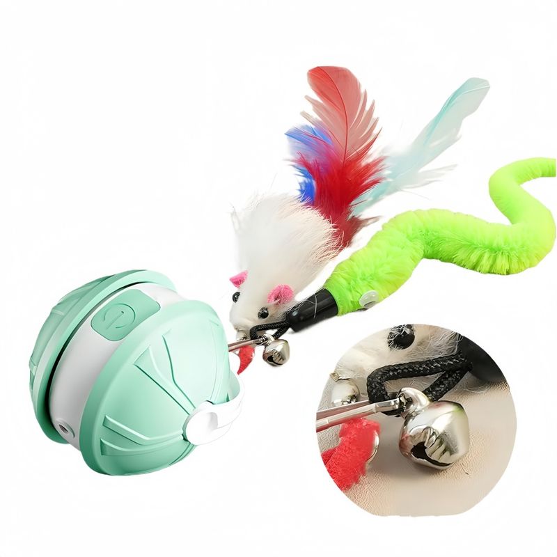 Zoomtopia Cat Toy balle Interactive Smart vert